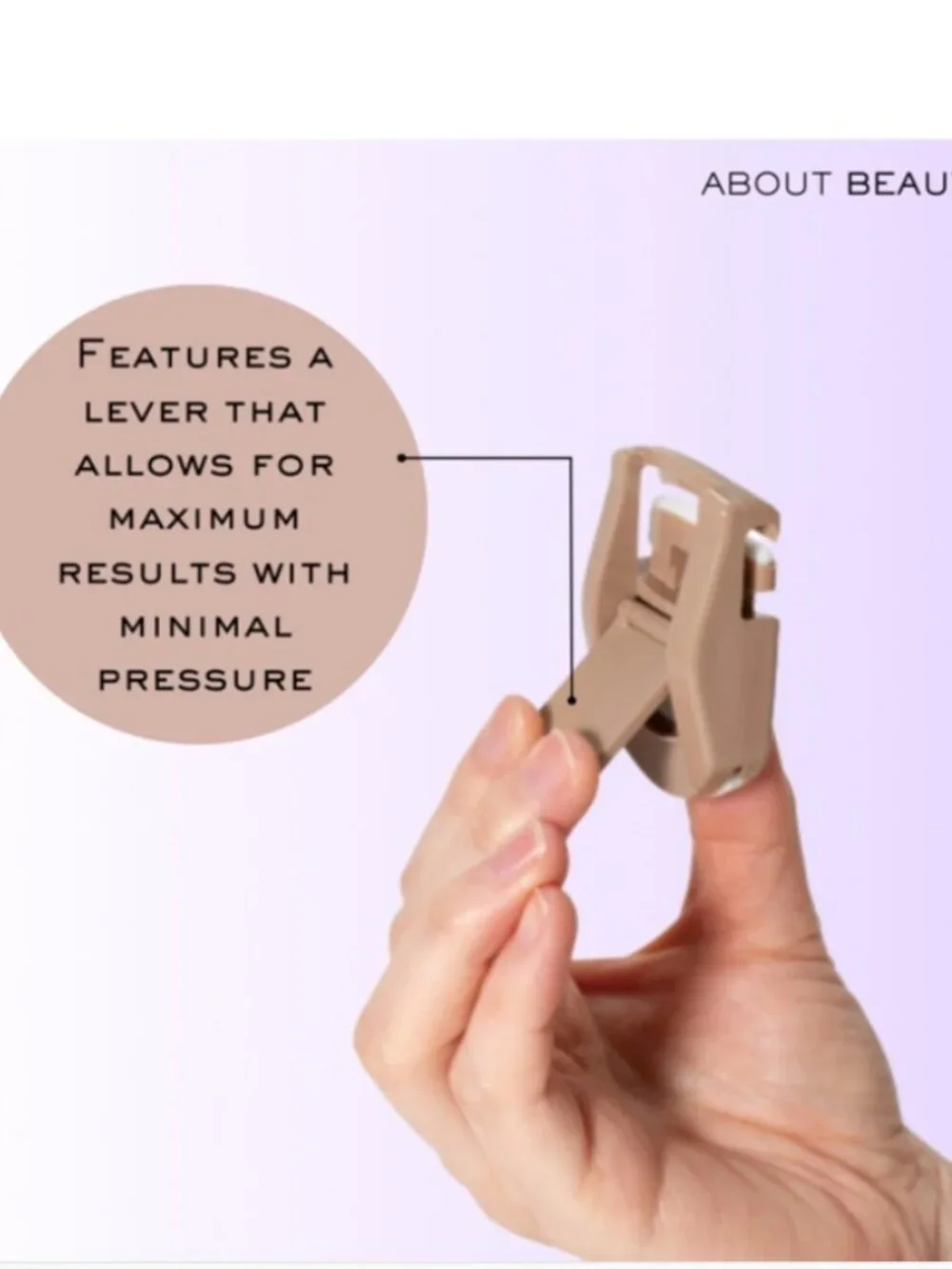 Eyelash curler, portable compact size, travel, From About Beauty NWT